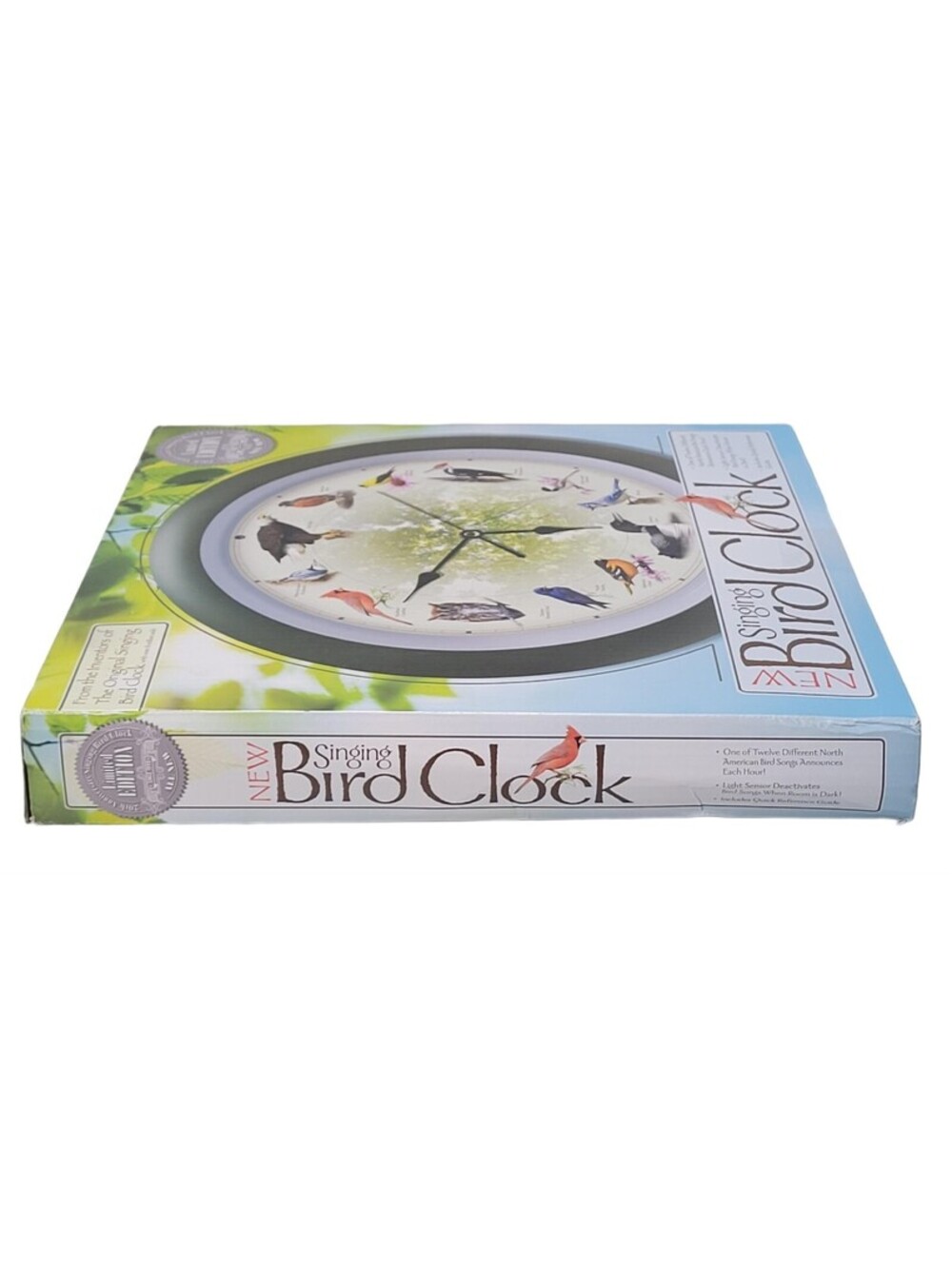 13 Inch Bird Song Wall Clock - Limited 20th Anniversary Model, Auto Dimmable - Picture 9 of 11